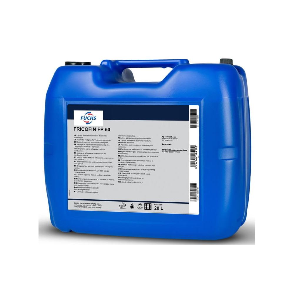 Płyn chłodniczy FUCHS FRICOFIN FP 50, 20 l