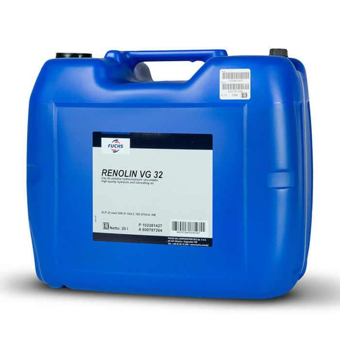 FUCHS RENOLIN VG 32 20L Olej Hydrauliczny ISO VG 32 do Maszyn